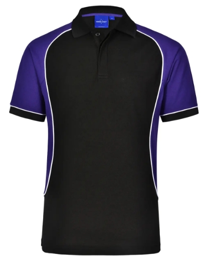 Picture of Winning Spirit, Mens TrueDry Tri-Colour S/S Pique Polo